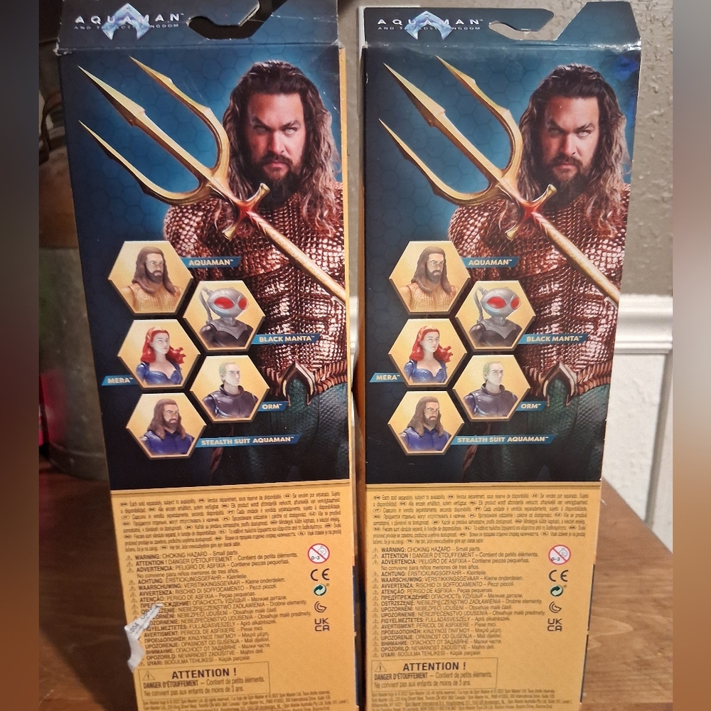 DC Aquaman and Black Manta Action Figure Set - Blue and Black - Picture 6 of 6